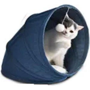 Cat Tunnel Bed, Hanging Toy, Portable & Machine Washable Cat Beds